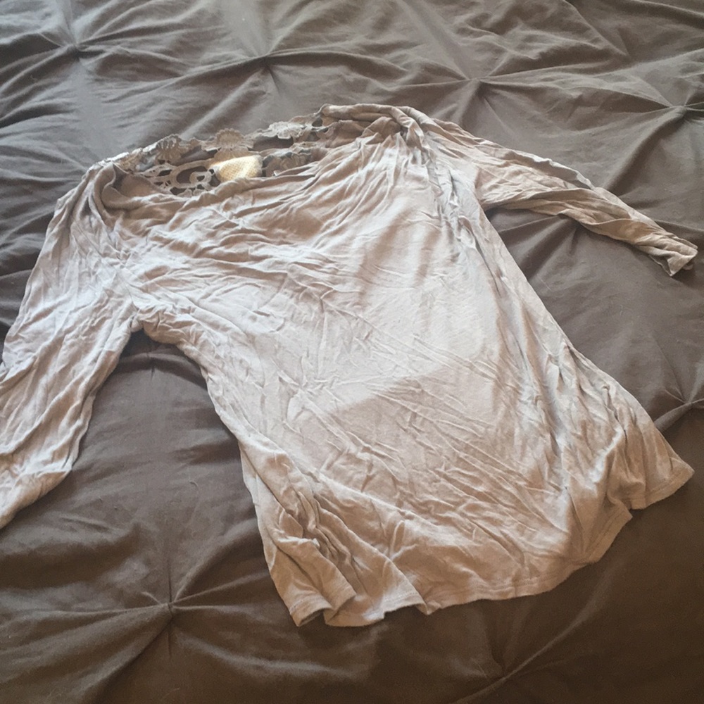 Lace detail top